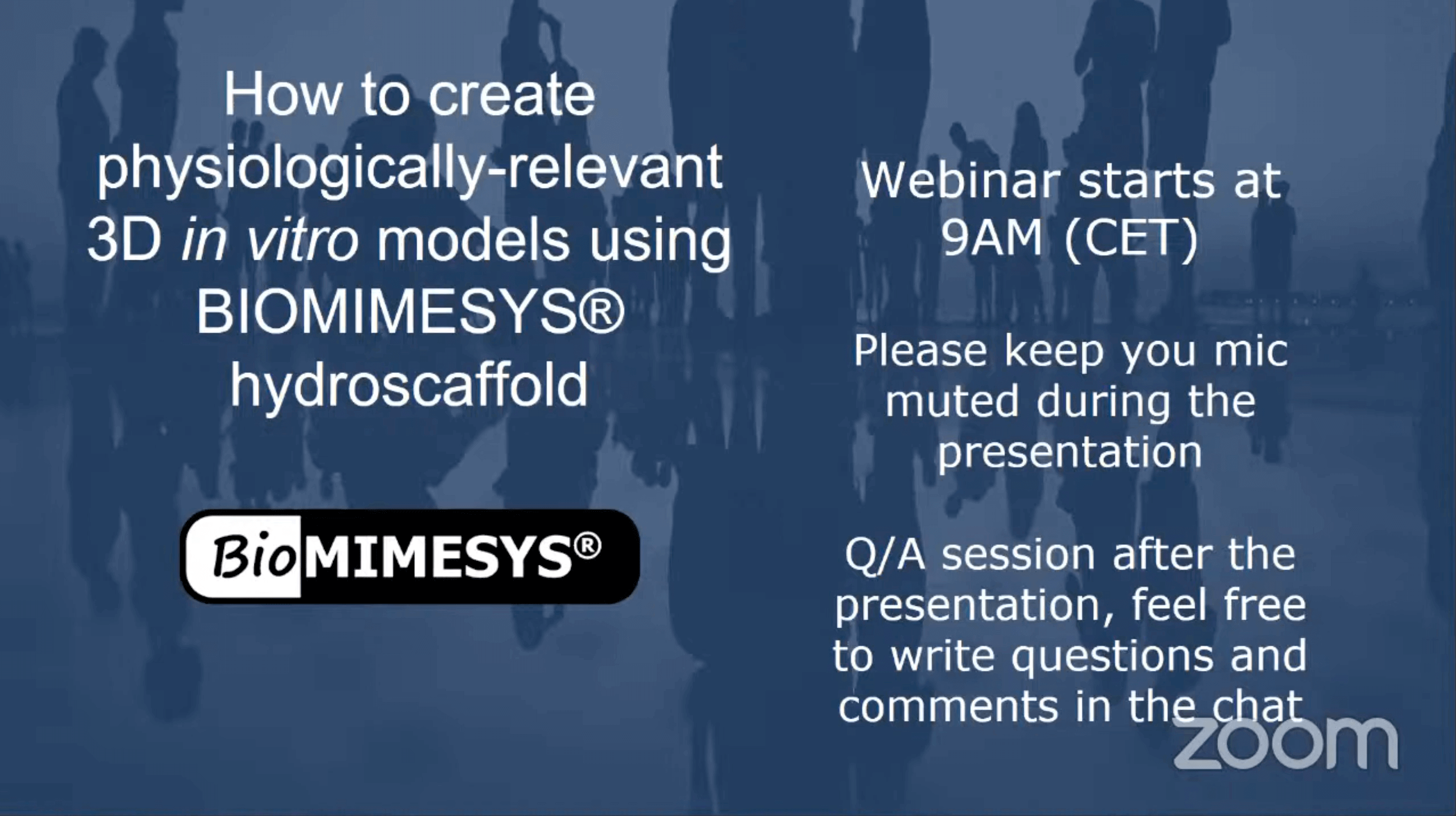 BIOMIMESYS webinar